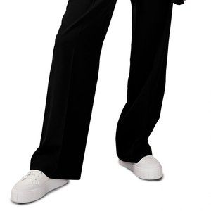 NEW - Topshop - Black Awkward Wide Leg Trousers